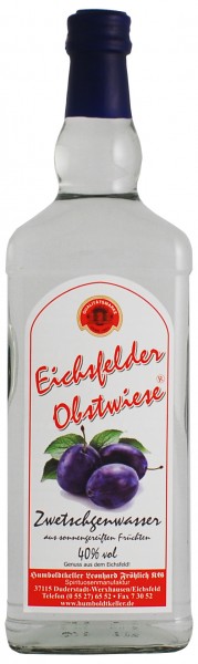 Eichsfelder Obstwiese - Zwetschenwasser - 40% vol