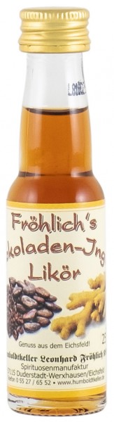 Fröhlich's Schokoladen-Ingwerlikör - 25% vol